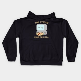 Computer Pizza Kids Hoodie